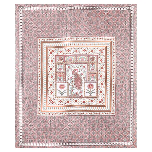 Pink_Cotton_Royal_Peacock_Harmony_Double_Bedsheet_With_Pillow_Cover